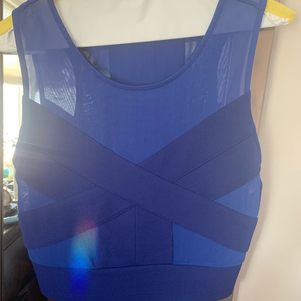 Blue Crop Top